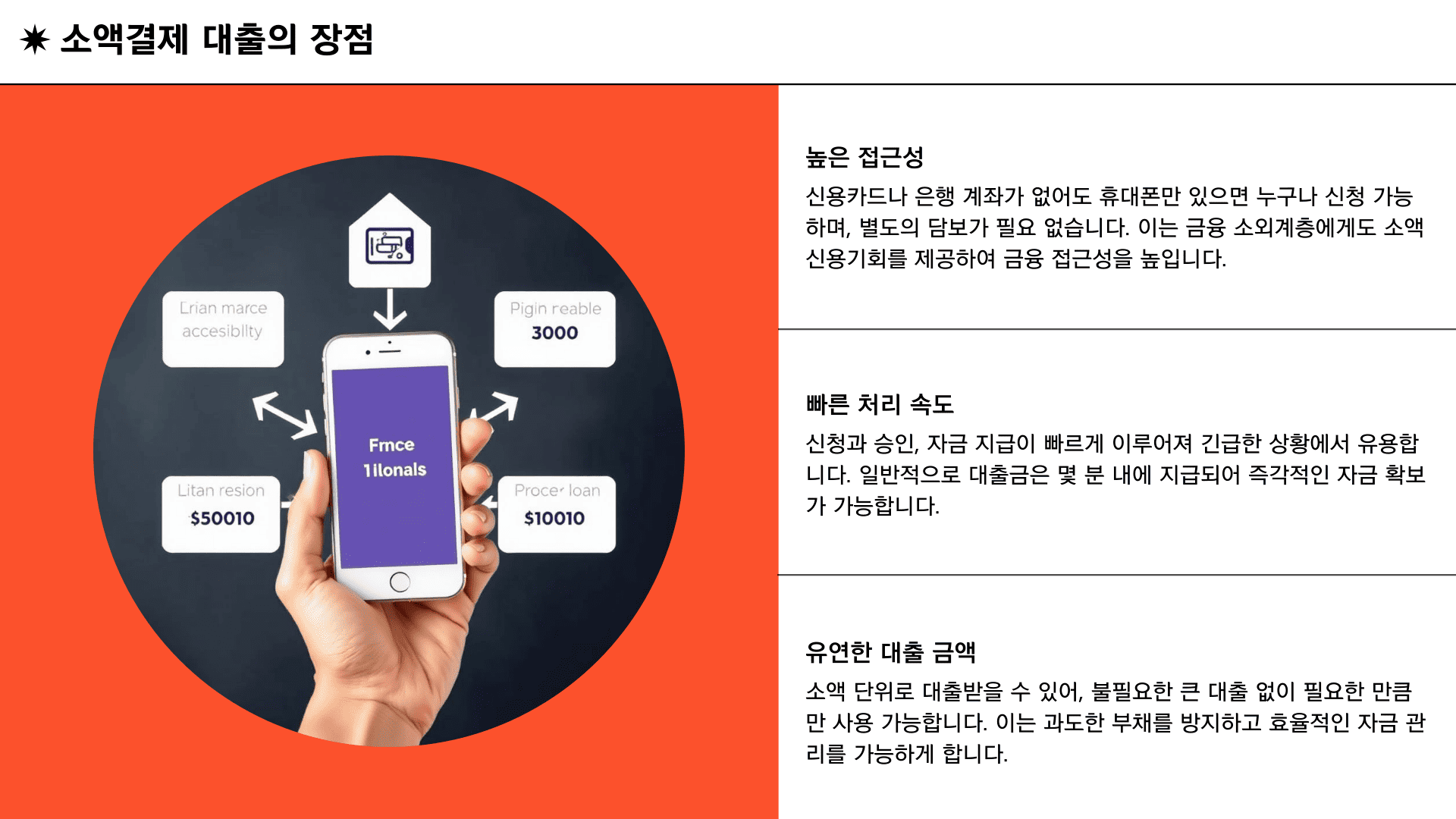 소액결제 대출의 장점